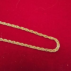 VGUC 20" Silver Rope Chain